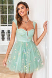 Champagne Cute A Line Sweetheart Short Homecoming Dress