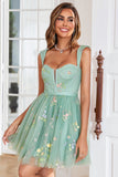 Champagne Cute A Line Sweetheart Short Homecoming Dress