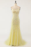 Women's Mermaid Spaghetti Straps Long Prom Dress U.S. Warehouse Stock Clearance - Only $65.9