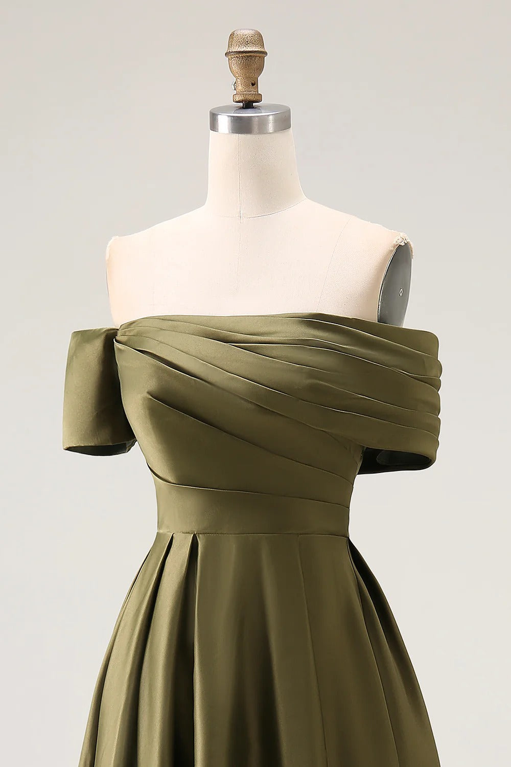 olive green mother of the bride dress Long Formal Embrace timeless elegance in our GL3491 A Green Mother of the Bride