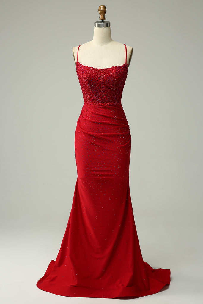 Designer Long Dark Green Halter Sleeveless Lace Prom Dress main image 0