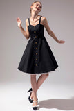 Vintage Swing Dress With Button