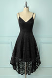 High Low Black Lace Dress