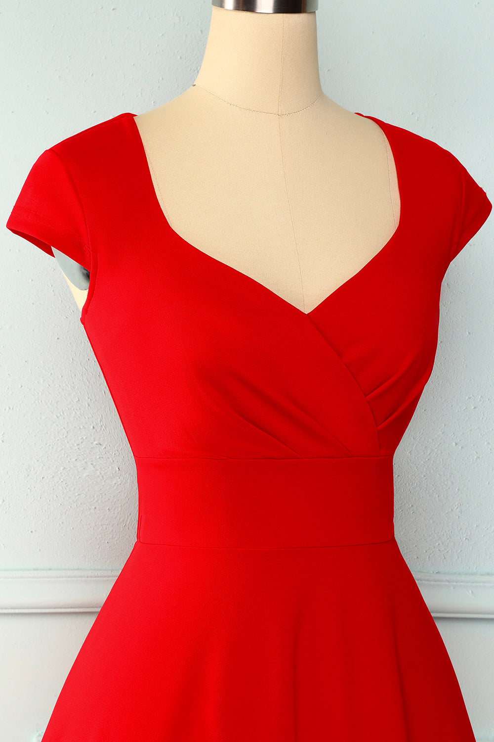 Red Solid Dress