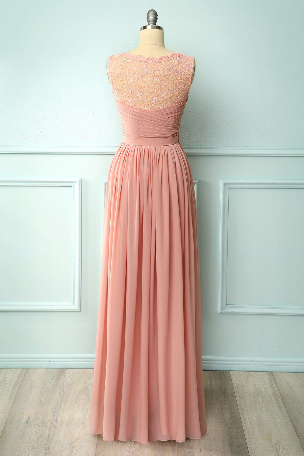 Ruffle Blush Lace Dress