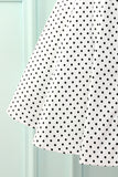 Faked Two Piece Dots Dress