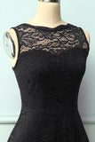 Lace Black Formal Dress