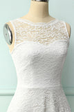 Lace White Formal Dress