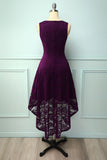 V-neck Lace Asymmetrical Dress