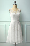 White Midi Lace Dress