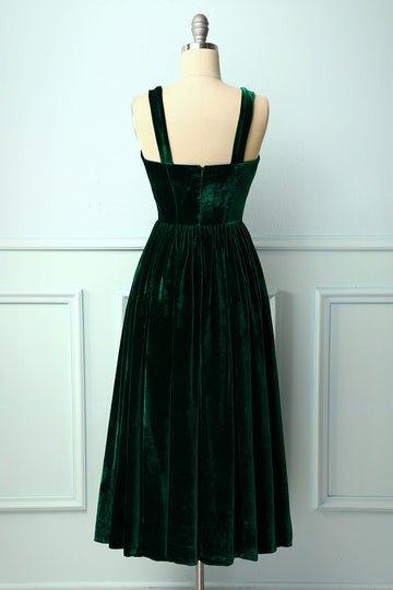 Long & Short Velvet Dresses | Black, Green, Blue or Red Velvet Dresses ...