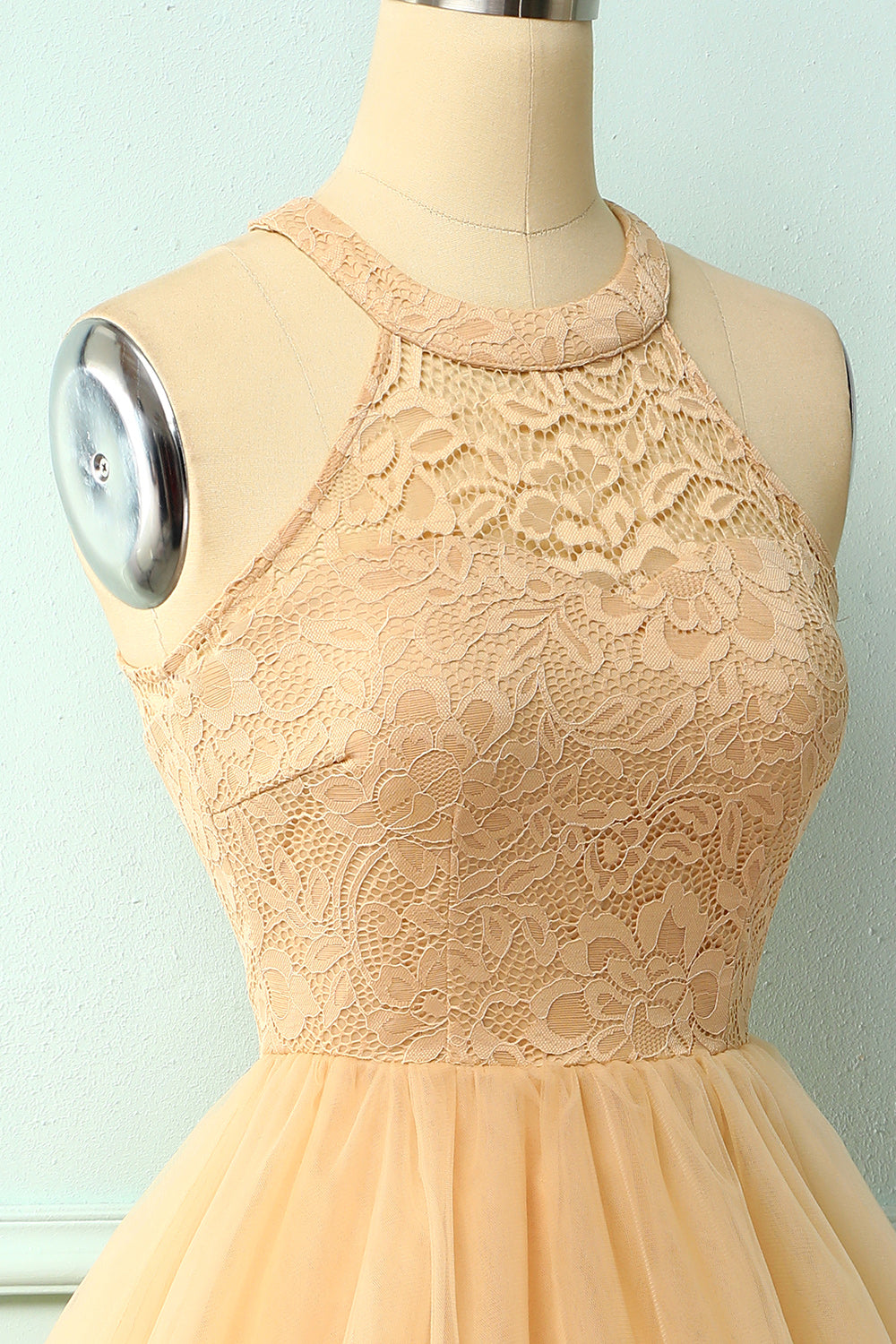 Champagne Short Party Dress