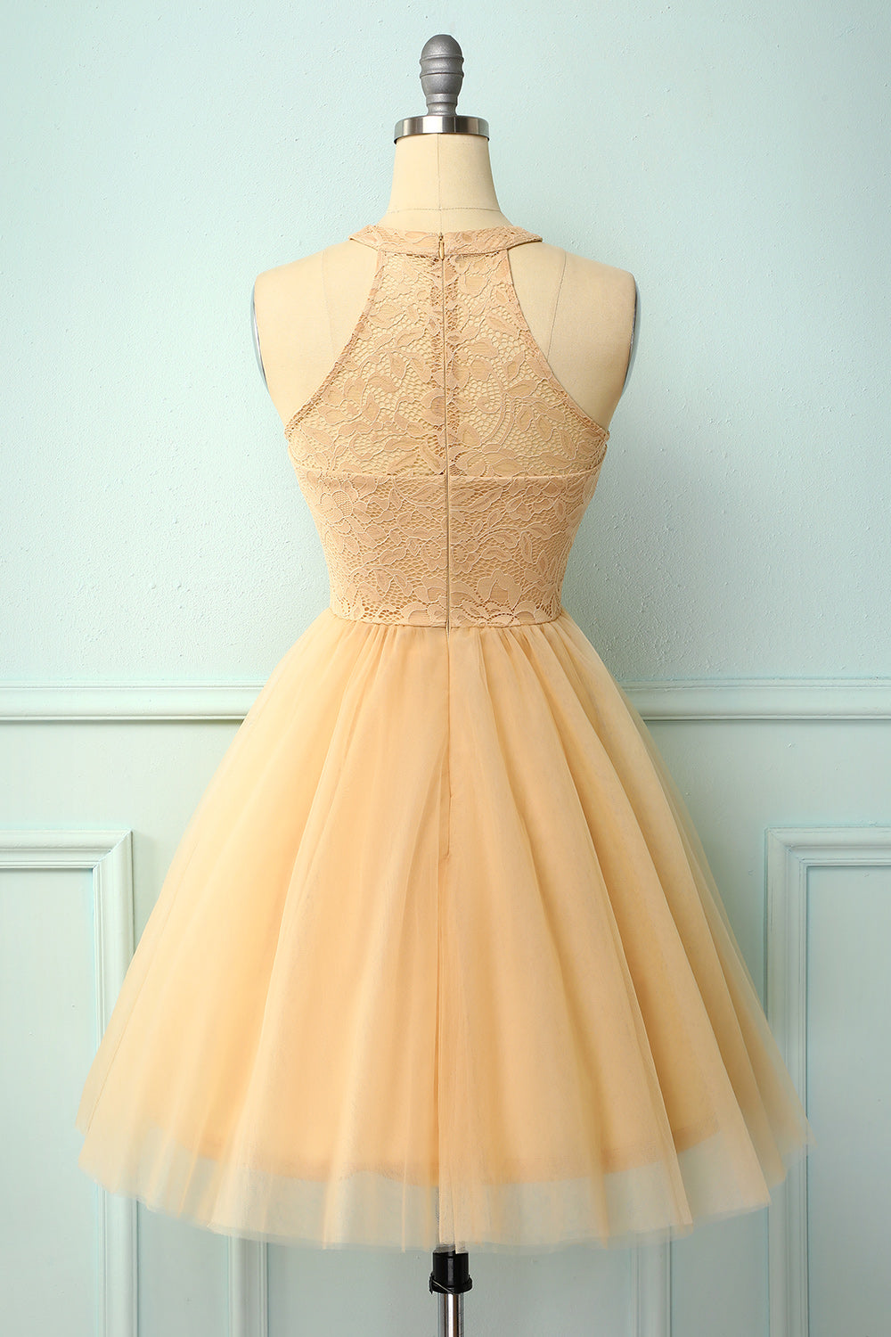 Champagne Short Party Dress