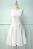 White Vintage Dress with Lace