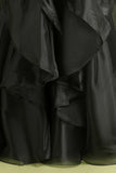 Black Strapless Ball Gown Evening Dress
