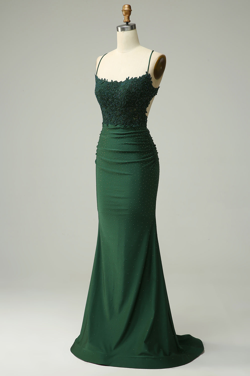 Zapaka Women Dark Green Long Prom Dress Mermaid Halter Formal Dress with Appliques Beading, Royal Blue / US2 Zapaka Women Dark Green Long Prom Dress Mermaid Halter Formal Dress with Appliques Beading, Royal Blue / US2