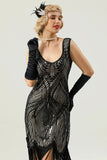 Black Sleeveless 1920 Dress