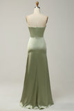 Green Mermaid Covertible Wear Long Bridesmaid Dress
