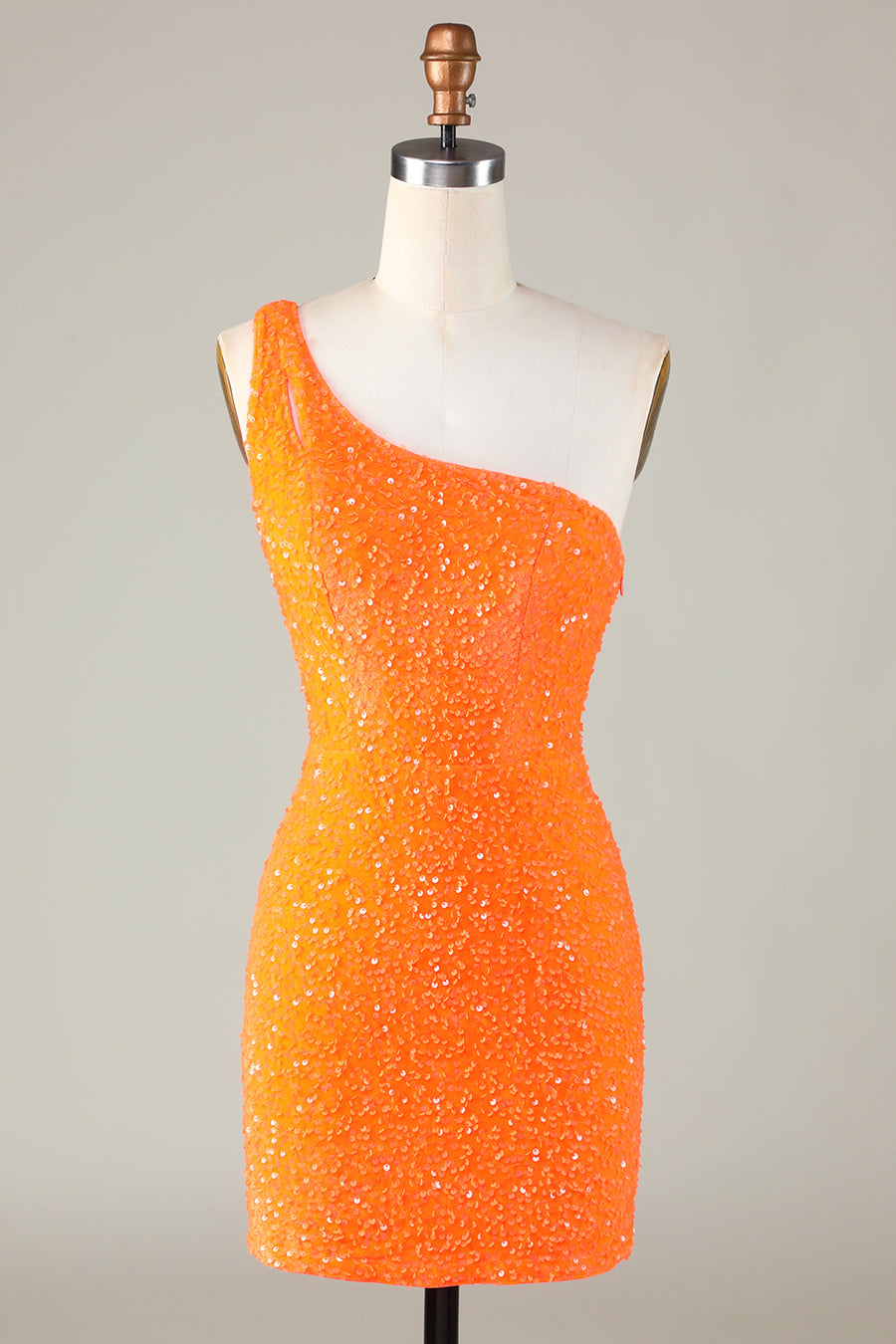 strapless open back dress Stella Couture 23706 Size 6 Orange Short Fitted Sequin Homecoming Dres –  Glass Slipper Formals