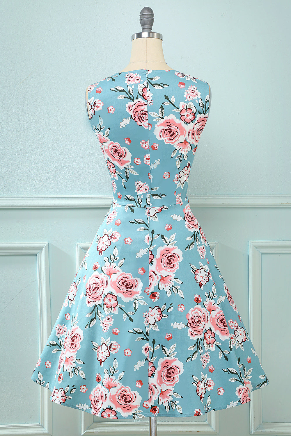 Printed Floral Swing Vintage Dress