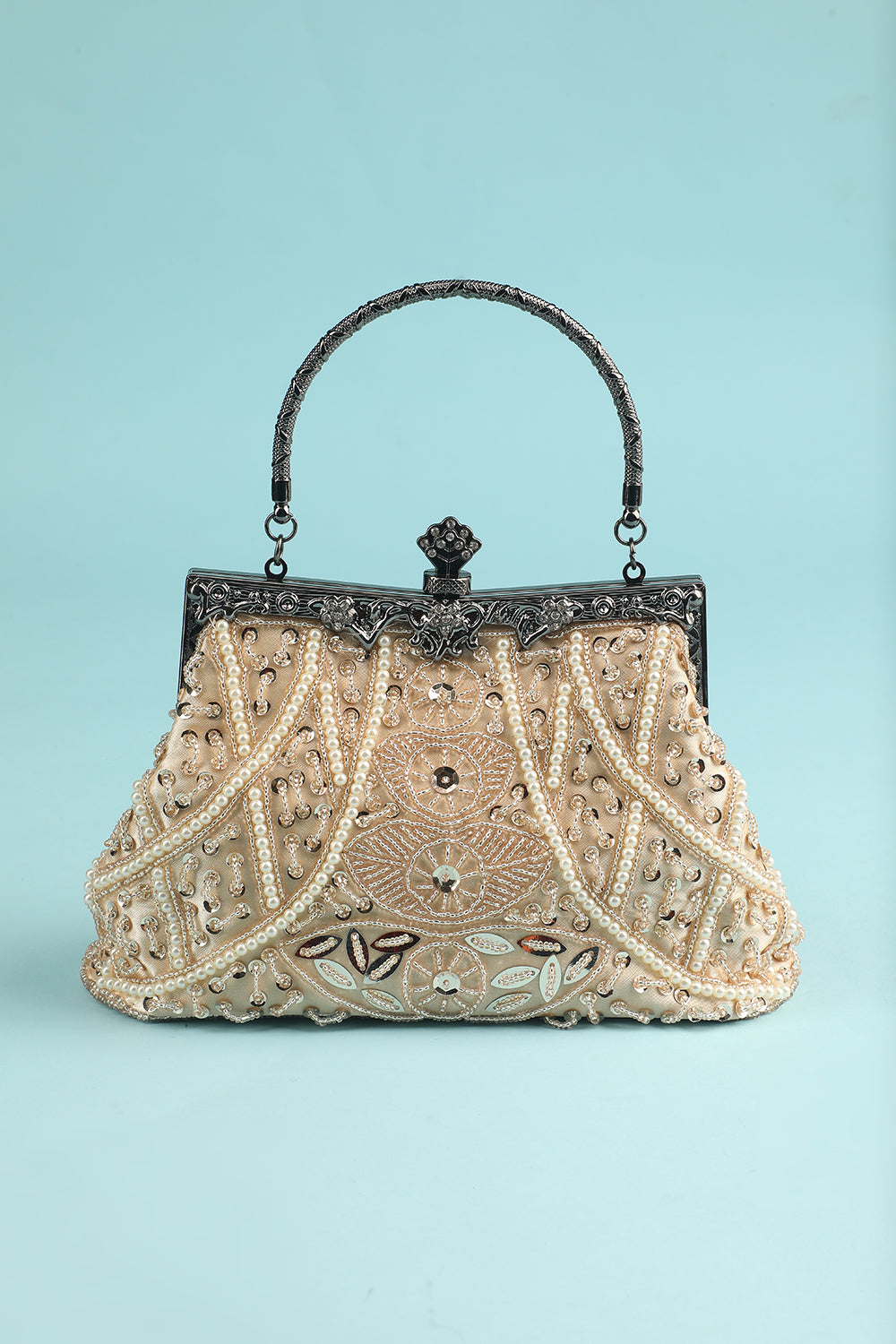 Vintage Beaded Evening Handbag for Wedding Party – ZAPAKA
