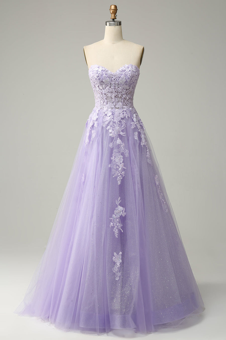 Purple Lace Dresses | 2021 Lavender & Grape Lace Gowns On Sale  ZAPAKA