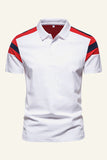 Dark Navy Short Sleeve Casual Polo Shirt