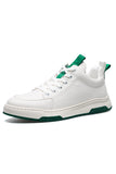 White Leather Fashion Slip-on Sports Shoes