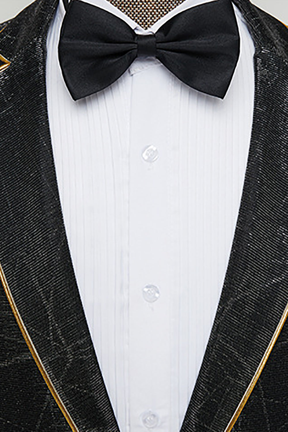 Silm Fit Notched Lapel One Button Black Men's Prom Suits