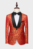 Orange Shawl Lapel 2 Piece Men's Prom Suits