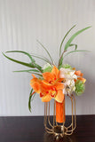 Orange Bridal or Bridesmaid Wedding Bouquet(Vase not Included)