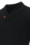 Black Long Sleeves Pullover Men's Sweater