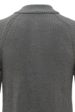 Grey Full-Zip Men's Sweater