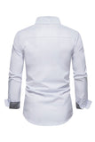 Lapel Long Sleeve Men's Casual Plus Size Shirt
