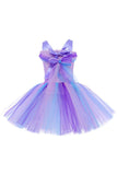 Purple Tulle Star Halloween Girl Dress