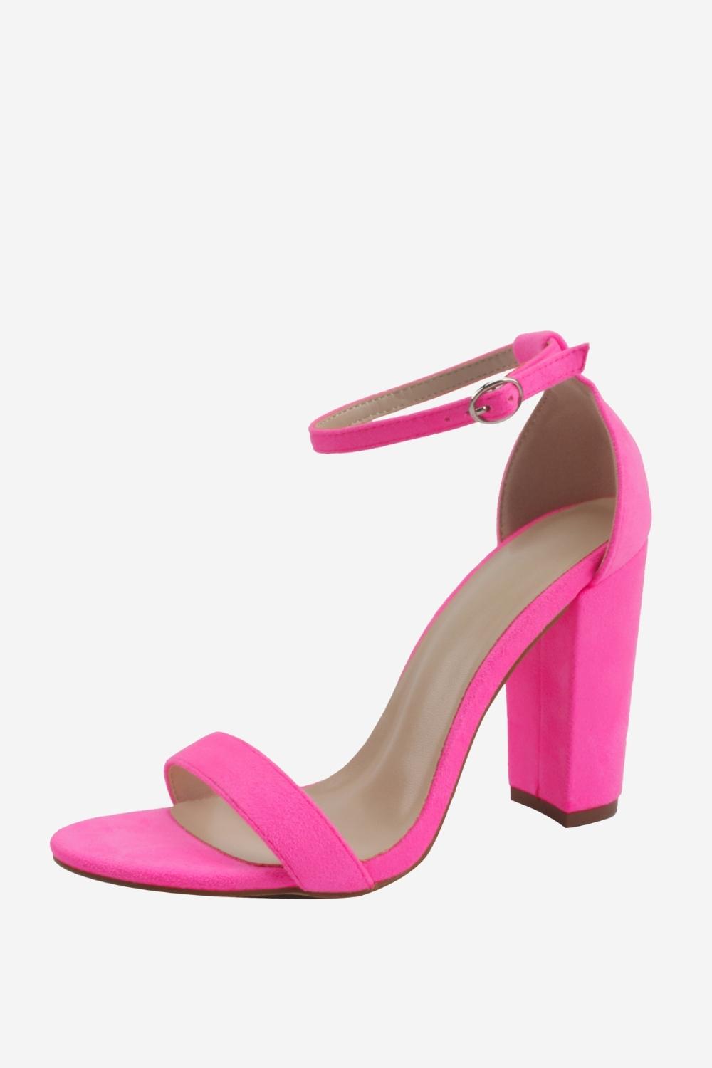 Chunky One Strap High Heel Sandals