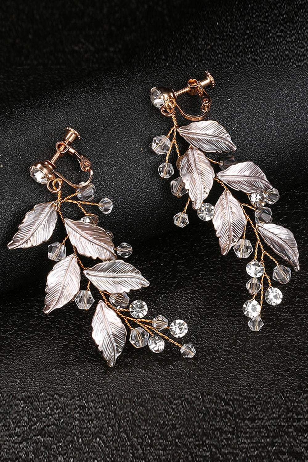 Golden Leaves Drop Earrings