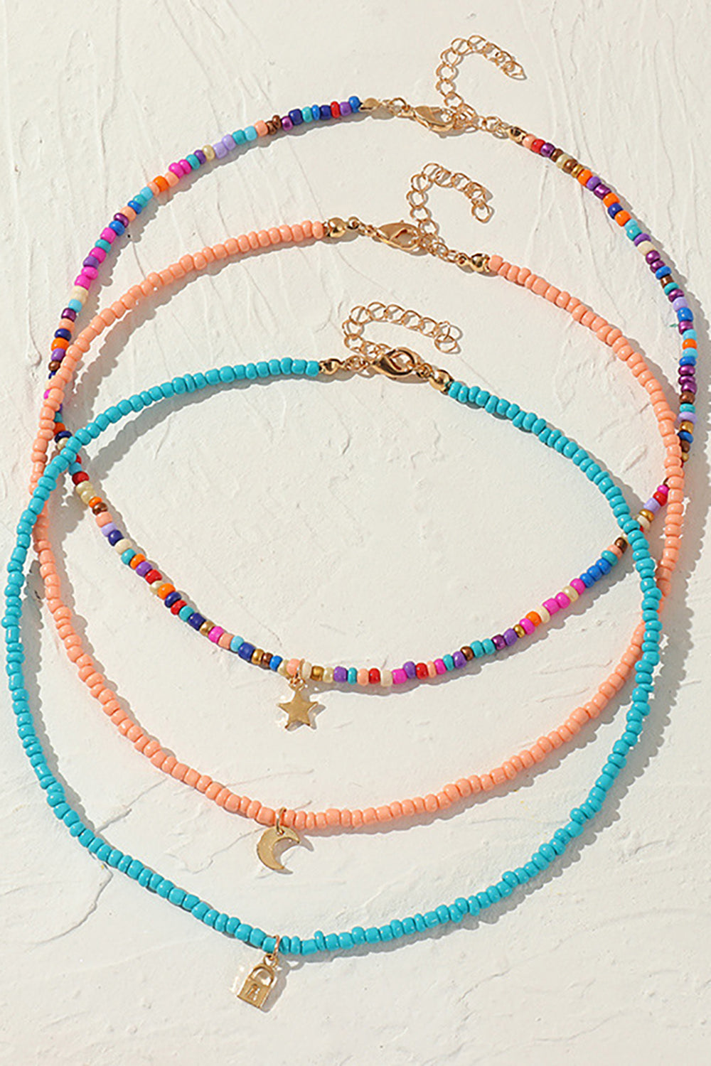 Three-color Boho Style Necklace