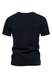 Buttons Summer Short Sleeves Casual Men's T-shirt