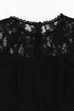 Black Swing 1950s Dress with Lace
