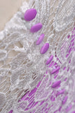Purple A Line Tulle Girls Dresses With Lace