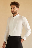 Long Sleeves White Men's Suit Shirt
