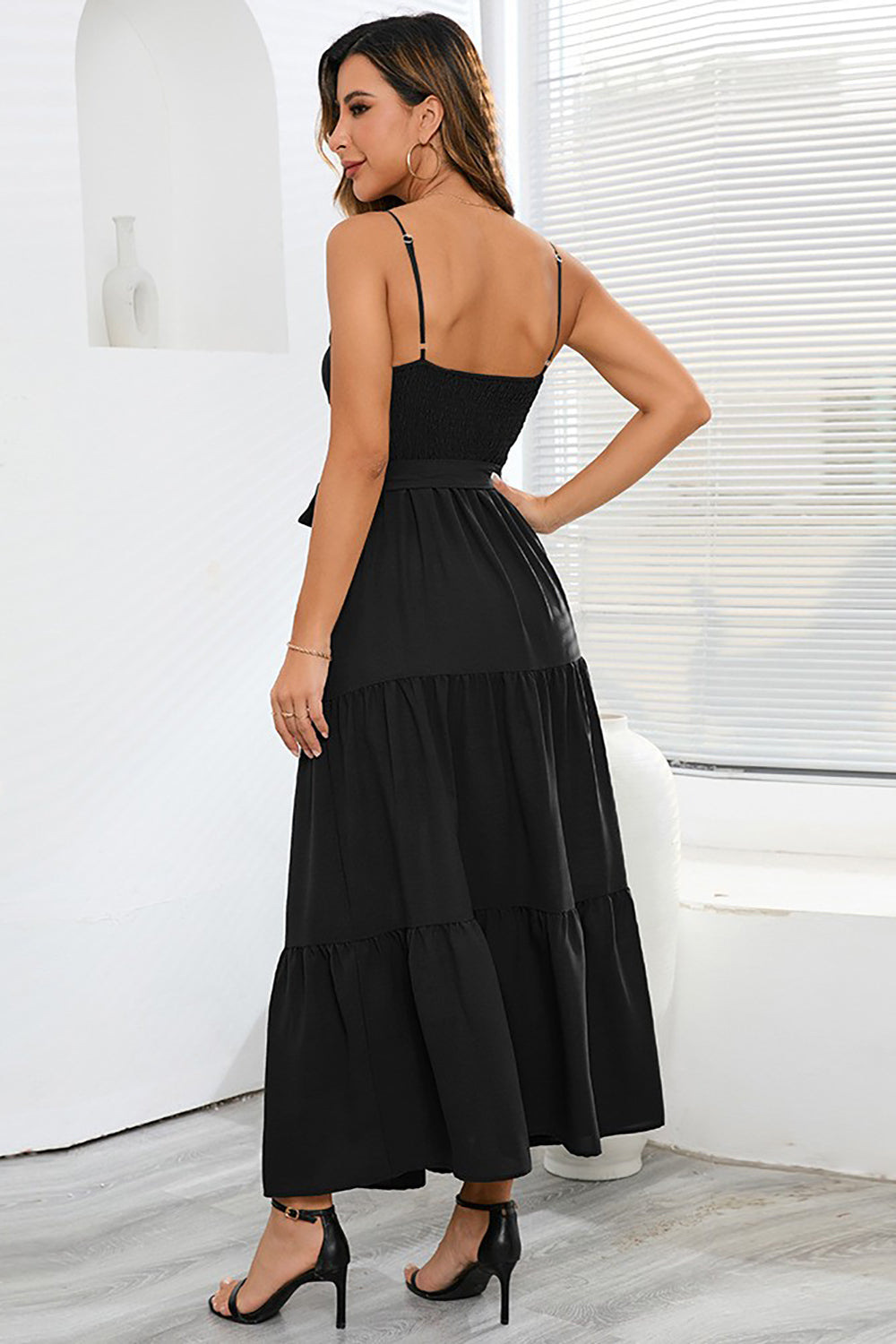 Spaghetti Strap Long Black Dress Summer Spaghetti Strap Summer