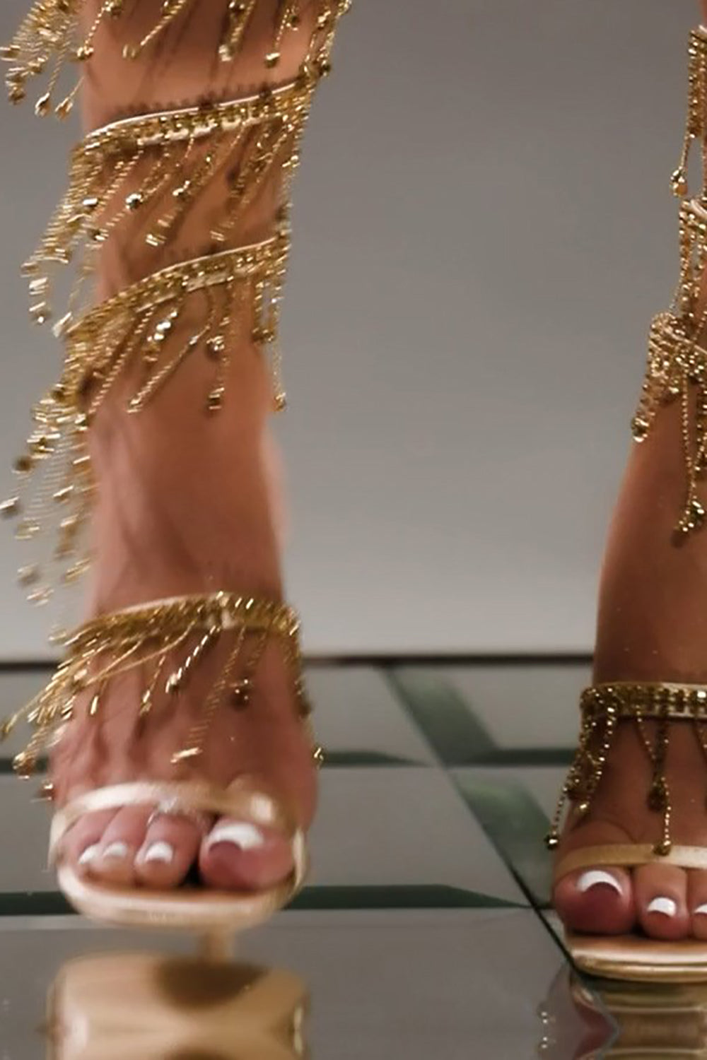 Gold Pointed Toe Heels, Metallic Stiletto High Heels | SHEIN UK