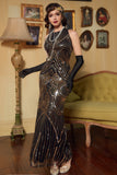 Black Ivory 1920s Formal Party Dress