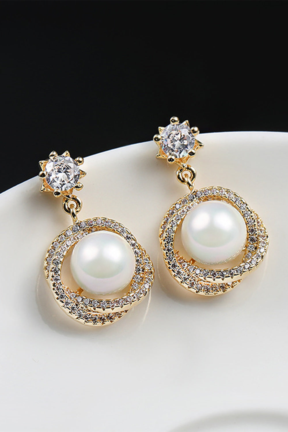 Beading Pearl Earrings