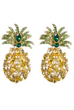 Yellow Pineapple Earrings