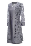 Two Piece Long Sleeves Mother Of Bride Dress