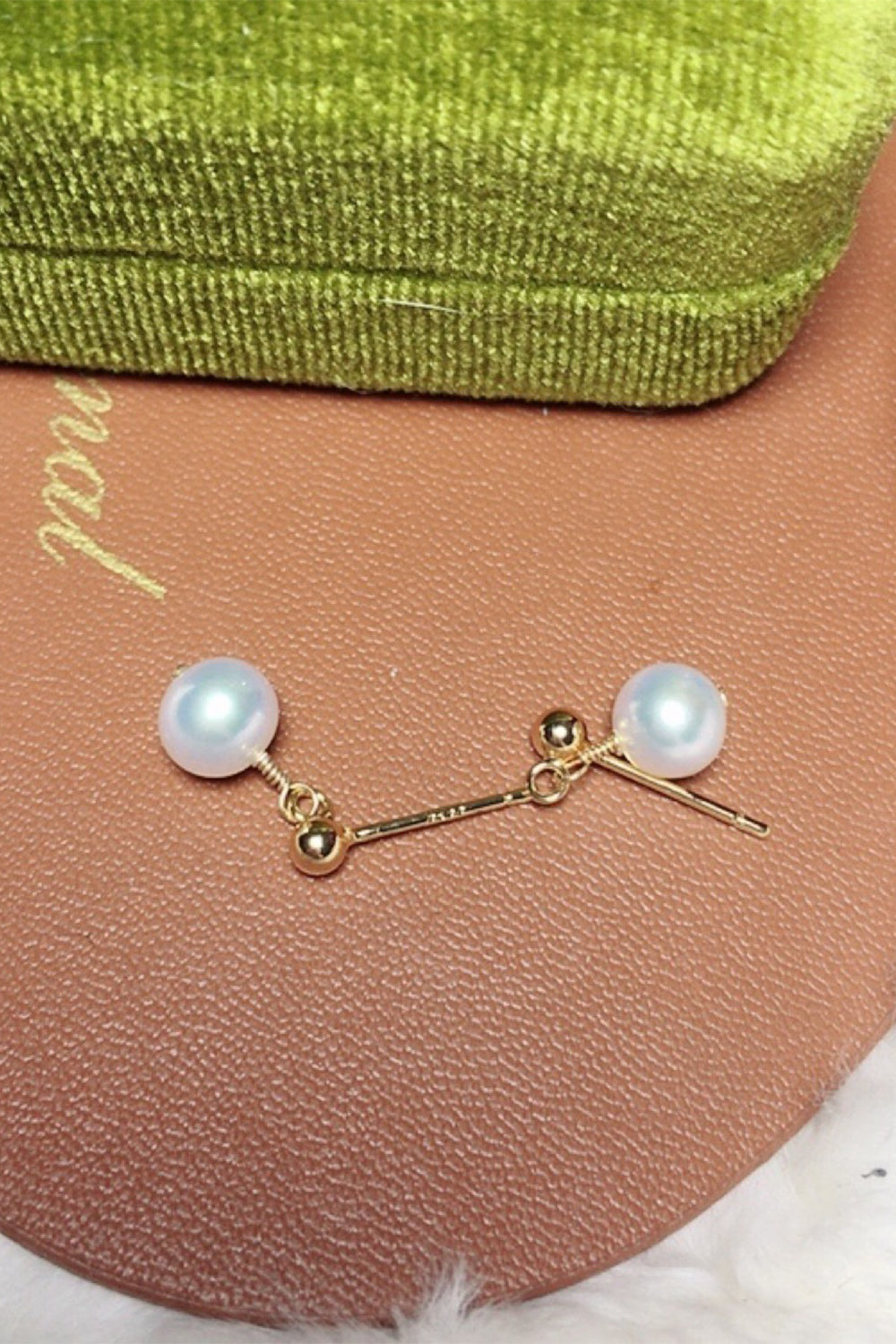 Freshwater Pearl Stud Earrings Vintage