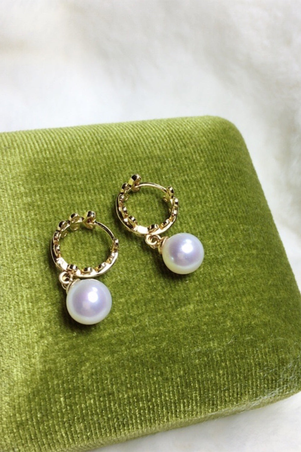 Wheat Earrings with Pearls